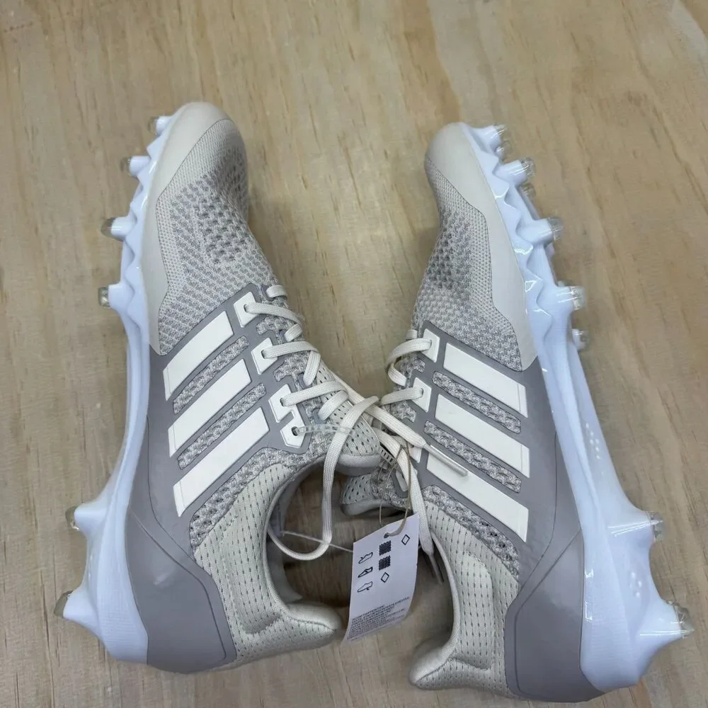 NEW Adidas Ultraboost Ultra Boost Football Cleats JP7409 Mens Sz 11.5 Grey/White
